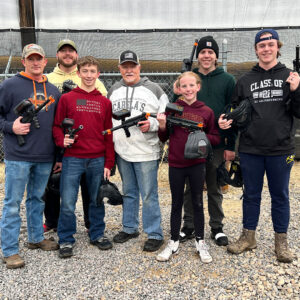 Family Laser Tag Group Photo